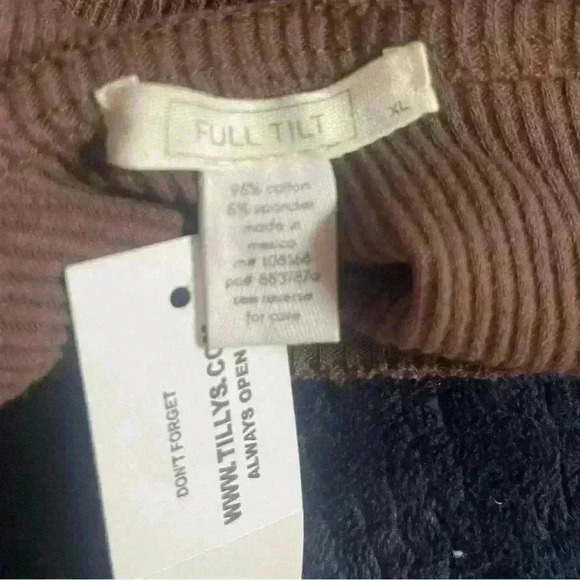 Brown one shoulder crop top size xl - Picture 4 of 4